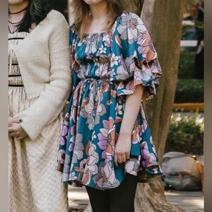 Floral Ruffle Dress &MERCI